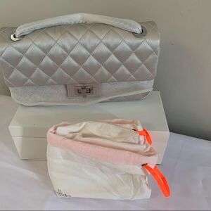 India Hicks Countess Bag - Silver - NWT